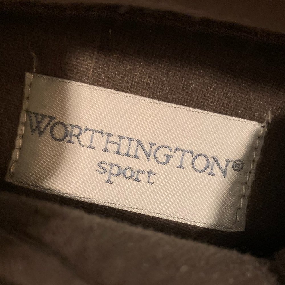 Worthington sport brown leather lace up booties size 7.5 - Picture 12 of 12